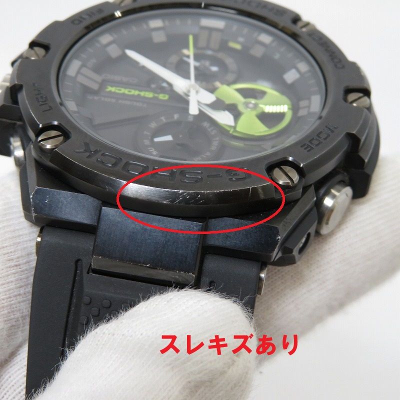 【瀬戸大橋店】 中古 G-SHOCK | ジーショック 腕時計 アナデジソーラー G-STEEL/GST-B100 Series GST-B100B-1A3JF ブラック 【131】