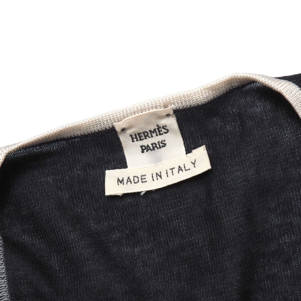 □美品□HERMES エルメス ニット サイズ34 タンクトップ ノースリーブ