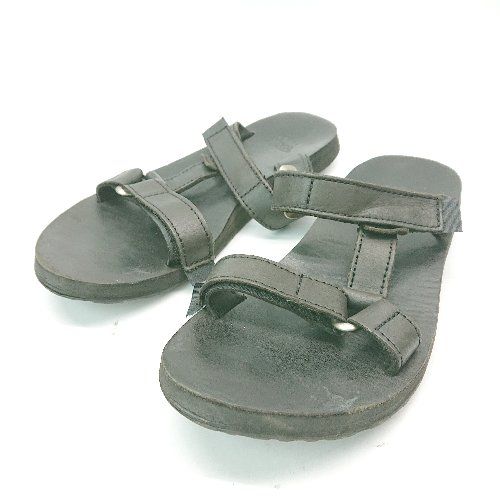 ◇ TeVa テバ ラウンドトゥ 夏物 ベルト アウトドア サンダル サイズ24.0 ブラック レディース E 【1307120004529】