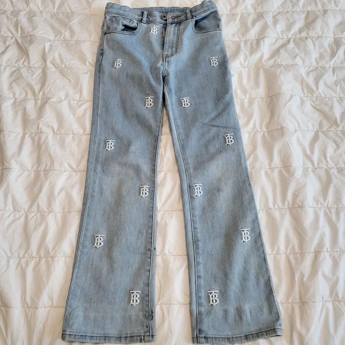 バーバリー TB ロゴ デニム ズボン 10y-140