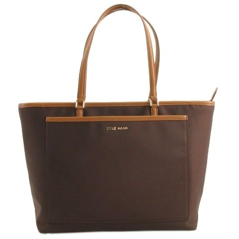 コールハーン COLE HAAN ザエリーゼ ナイロン トート バッグ ブラウン 260514E 鞄 ■GY74