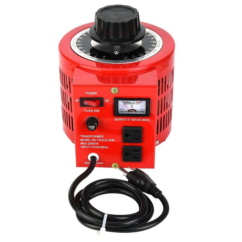 新品 AC 110V 2000W電圧調整器、自動単相可変変圧器電源出力0130V 20A、サイエンスラボフィルムビデオ照明アプリケーション用。 14,330円