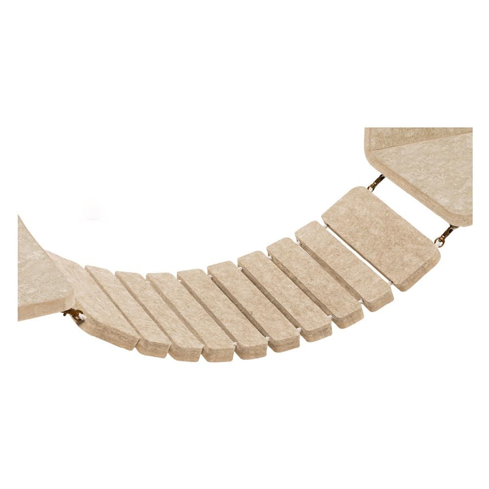 新品 LIXIL(リクシル) キャットウォーク 猫壁(にゃんぺき) パーツ [ブリッジ] 穴あけ不要 壁付け ベージュ&ベージュ QNP11AB000