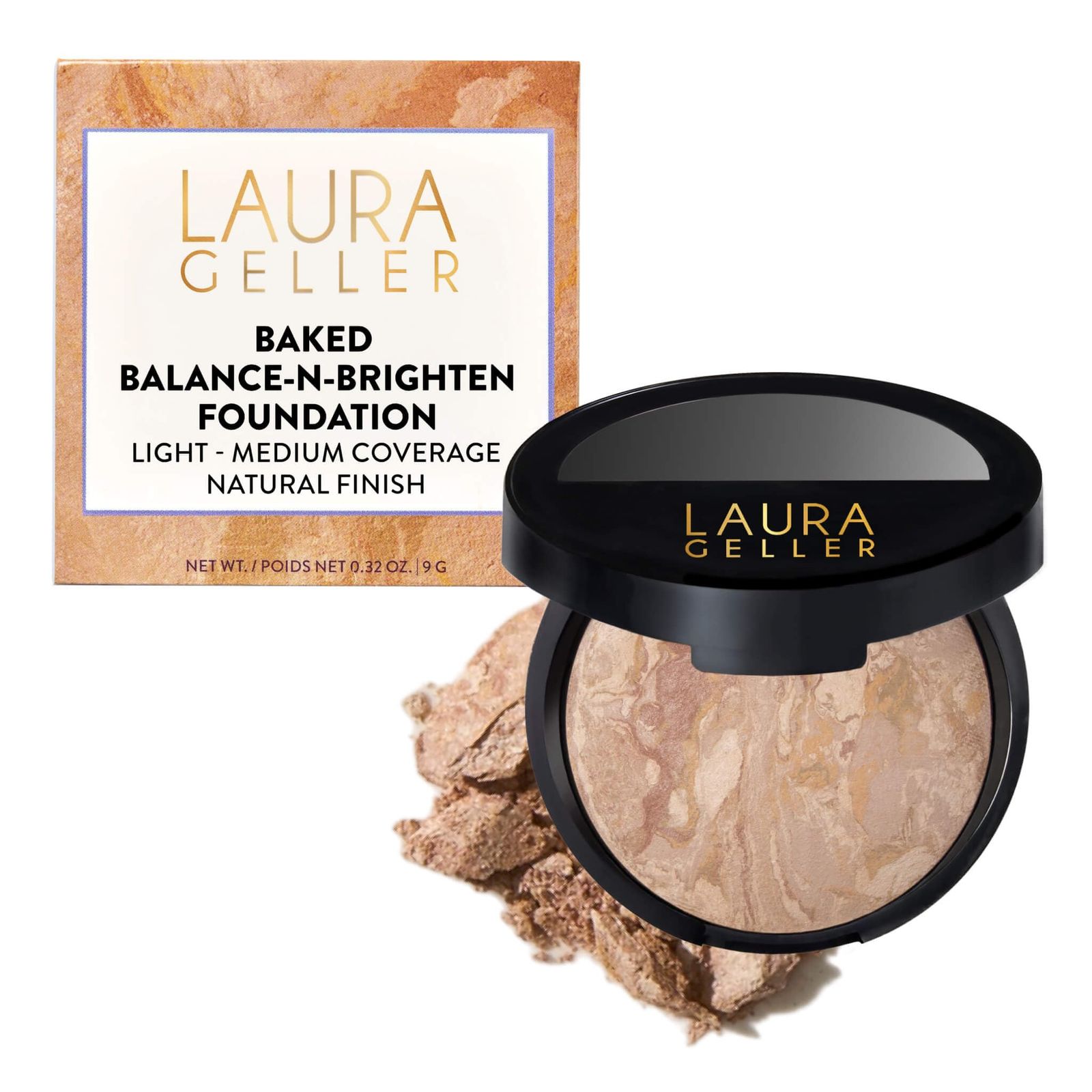 新品 Laura Geller Baked Balance-n-Brighten Fair 9g