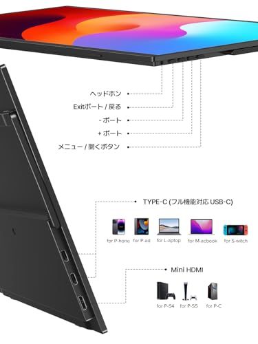 15.6インチ モバイルモニター Newsoul モバイルディスプレイ 収納ケース付き フルHD IPS 125%広色域 軽量薄型 ポータブルモニター PS5/PS4/スマホ/PC/Mac 対応 スタンド付き 縦置き スピーカー内蔵 VESA 1c0c5e04 15.6インチ モバイルモニター Newsoul モバイルディスプレイ 収納ケース付き フルHD IPS 125%広色域 軽量薄型 ポータブルモニター PS5/PS4/スマホ/PC/Mac 対応 スタンド付き 縦置き スピーカー内蔵 VESA 1c0c5e04