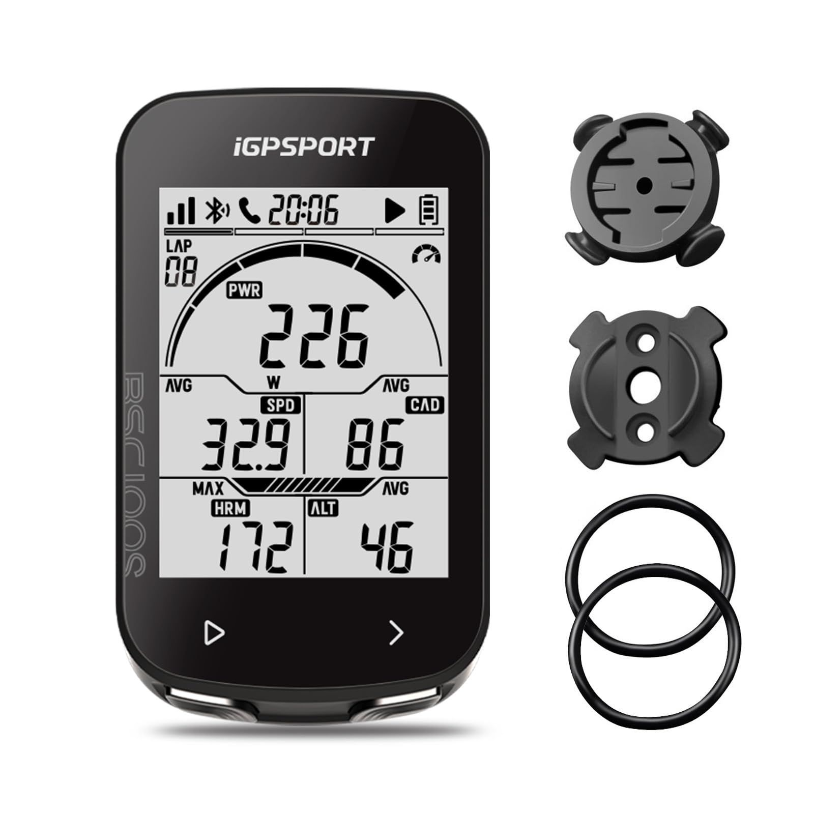 iGPSPORT BSC100S サイクルコンピュータ GPSサイコン 自転車スピードメーター Bluetooth5.0&ANT+対応ワイヤレスケイデンス・スピードセンサー＆パワーメーター Type-C 高速充電と2.6インチ大型 LCD 自 6dacd029