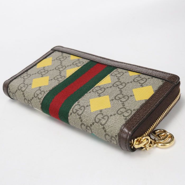 GUCCI グッチ ラウンドジップウォレット オフィディア 523154 長財布ラウンドファスナー PVC【中古】 レディース GUCCI グッチ ラウンドジップウォレット オフィディア 523154 長財布ラウンドファスナー PVC【中古】 レディース