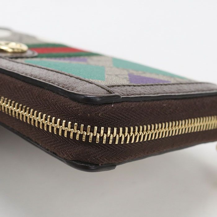 GUCCI グッチ ラウンドジップウォレット オフィディア 523154 長財布ラウンドファスナー PVC【中古】 レディース GUCCI グッチ ラウンドジップウォレット オフィディア 523154 長財布ラウンドファスナー PVC【中古】 レディース