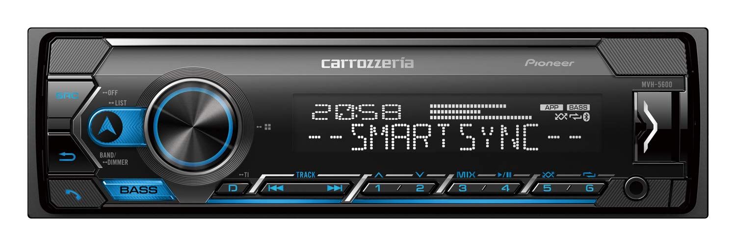 Pioneer カーオーディオ MVH-5600 1D メカレス Bluetooth USB iPod iPhone AUX DSP カロッツェリア(沖縄・離島の方不可) 6bb3b4a0