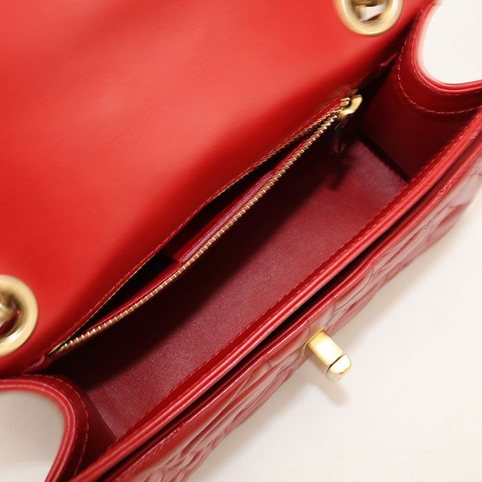 FERRAGAMO フェラガモ チェーンショルダーバッグ ガンチーニ 21 H153 ショルダーバッグ カーフ【中古】 レディース