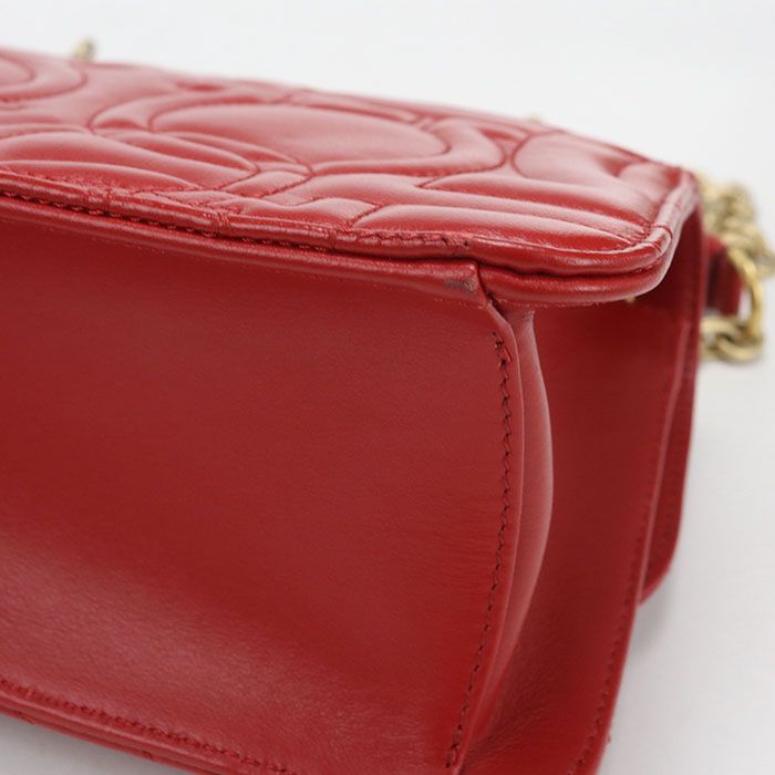 FERRAGAMO フェラガモ チェーンショルダーバッグ ガンチーニ 21 H153 ショルダーバッグ カーフ【中古】 レディース