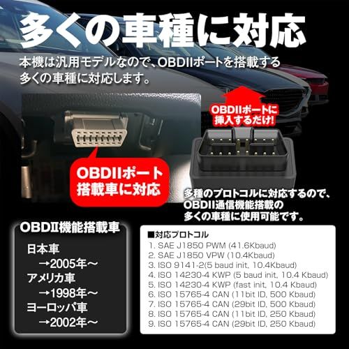 MAXWIN OBD2 診断機 車 故障診断機 AIアドバイザー スキャンツール エラーコード消去 日本語 アプリ 電源ボタン付き ワイヤレス Bluetooth4.0/5.4/BLE 専用APP IOS/Android対応 30000以上故 75c08e86