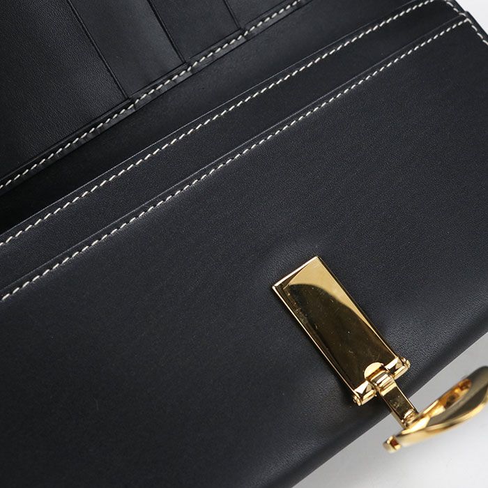 FERRAGAMO フェラガモ ガンチーニ 22 0120 長財布二折 カーフ【中古】 レディース FERRAGAMO フェラガモ ガンチーニ 22 0120 長財布二折 カーフ【中古】 レディース