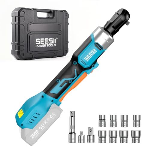 【2026年新登場】SEESII 電動ラチェットレンチ 充電式 コードレス 80N?m 正逆転切替 3/8 【2026年新登場】SEESII 電動ラチェットレンチ 充電式 コードレス 80N?m 正逆転切替 3/8