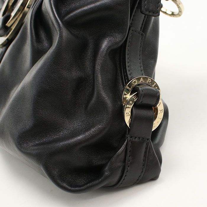 BVLGARI ブルガリ ワンショルダー チャンドラ ショルダーバッグ カーフ【中古】 レディース