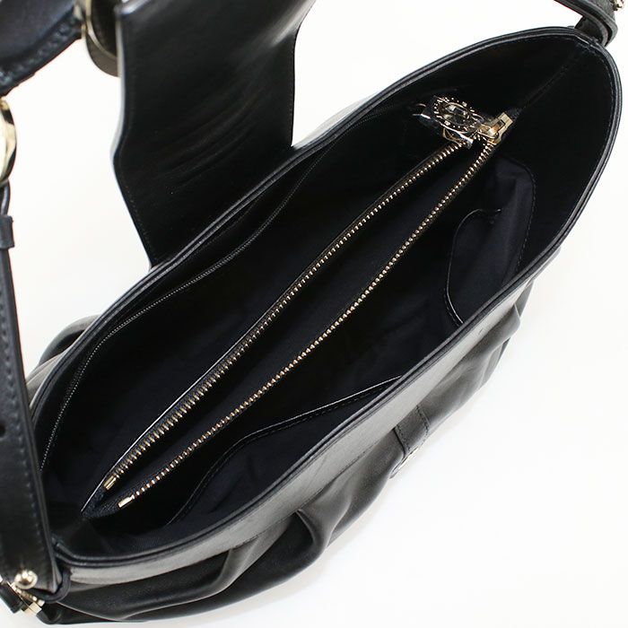 BVLGARI ブルガリ ワンショルダー チャンドラ ショルダーバッグ カーフ【中古】 レディース