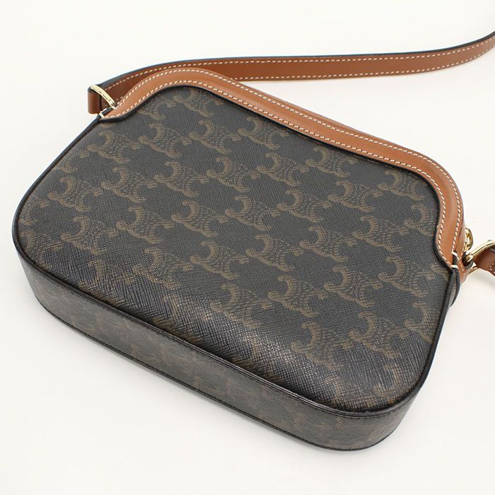 CELINE セリーヌ トリオンフキャンバス 191522 斜め掛け ショルダーバッグ PVC/カーフ【中古】 レディース
