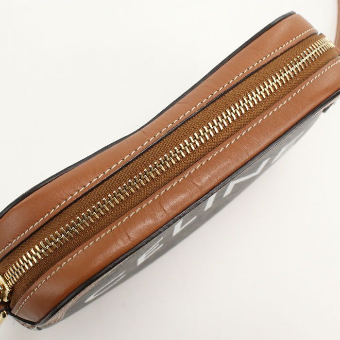 CELINE セリーヌ トリオンフキャンバス 191522 斜め掛け ショルダーバッグ PVC/カーフ【中古】 レディース
