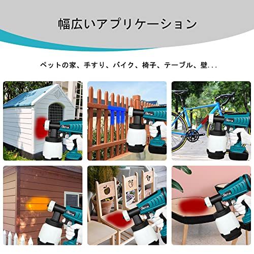 lingyue コードレススプレーガン本体のみ マキタ 18V バッテリー専用 BL1830 BL1840 BL1850B BL1860B バッテリー対応 本体のみwb ae4861c8