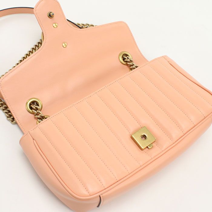 GUCCI グッチ ミディアム ショルダーバッグ GGマーモント 443497 ショルダーバッグ/キルティングレザー【中古】 レディース GUCCI グッチ ミディアム ショルダーバッグ GGマーモント 443497 ショルダーバッグ/キルティングレザー【中古】 レディース