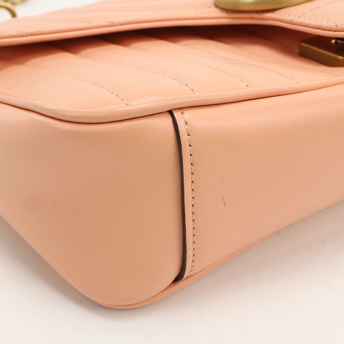 GUCCI グッチ ミディアム ショルダーバッグ GGマーモント 443497 ショルダーバッグ/キルティングレザー【中古】 レディース GUCCI グッチ ミディアム ショルダーバッグ GGマーモント 443497 ショルダーバッグ/キルティングレザー【中古】 レディース