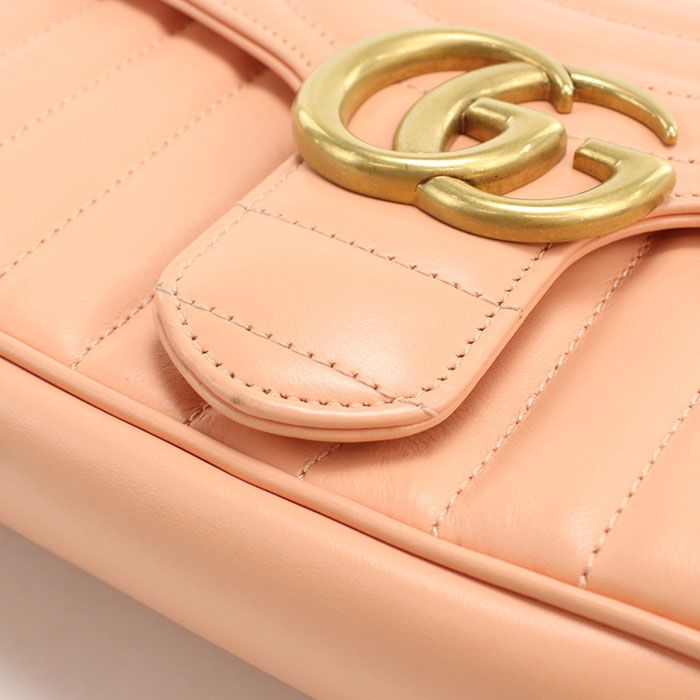 GUCCI グッチ ミディアム ショルダーバッグ GGマーモント 443497 ショルダーバッグ/キルティングレザー【中古】 レディース GUCCI グッチ ミディアム ショルダーバッグ GGマーモント 443497 ショルダーバッグ/キルティングレザー【中古】 レディース