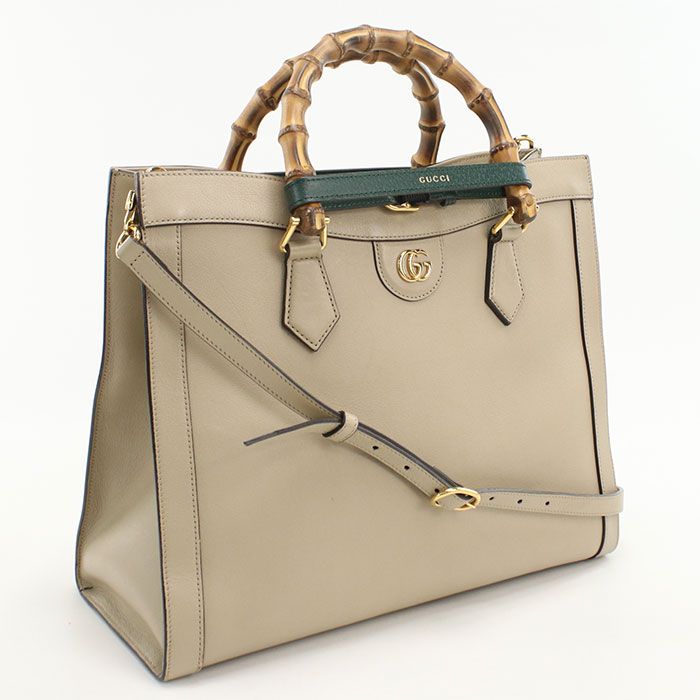 GUCCI グッチ 2WAY グッチ ダイアナ 655658 トートバッグ レザー【中古】 レディース