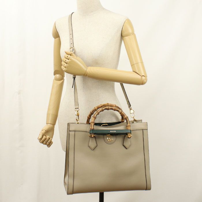 GUCCI グッチ 2WAY グッチ ダイアナ 655658 トートバッグ レザー【中古】 レディース