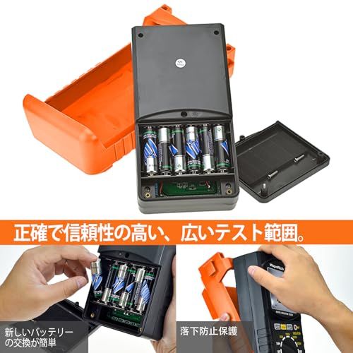 絶縁抵抗計 200GΩ メガー 高電圧テスター DC/AC 電圧計 500V/1000V/2500V/5000V デジタルメガオームメーターwb f228ac7f