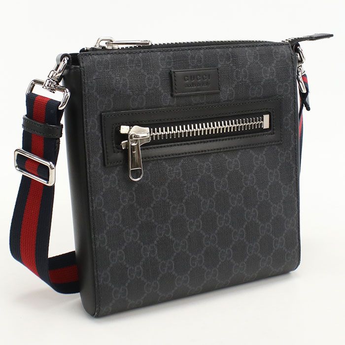 GUCCI グッチ スモール メッセンジャーバッグ GGスプリーム 523599 斜め掛け ショルダーバッグ PVC【中古】 メンズ