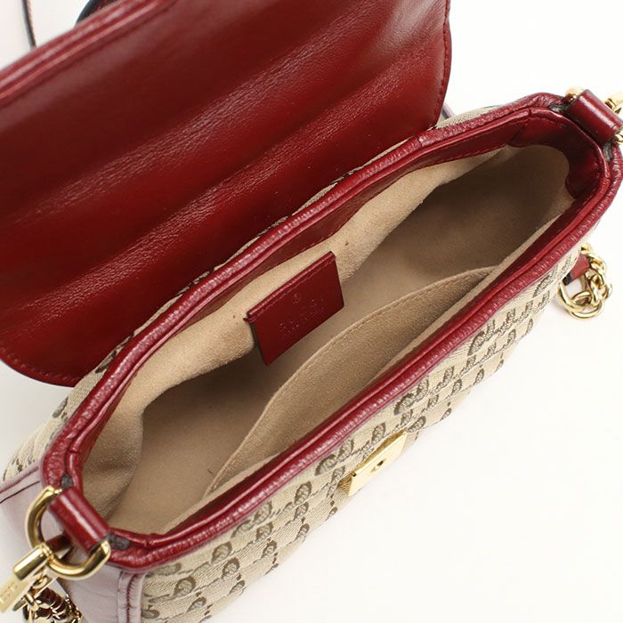 GUCCI グッチ ミニ トップハンドルバッグ GGマーモント 583571 ハンドバッグ GGキャンバス/レザー【中古】 レディース GUCCI グッチ ミニ トップハンドルバッグ GGマーモント 583571 ハンドバッグ GGキャンバス/レザー【中古】 レディース
