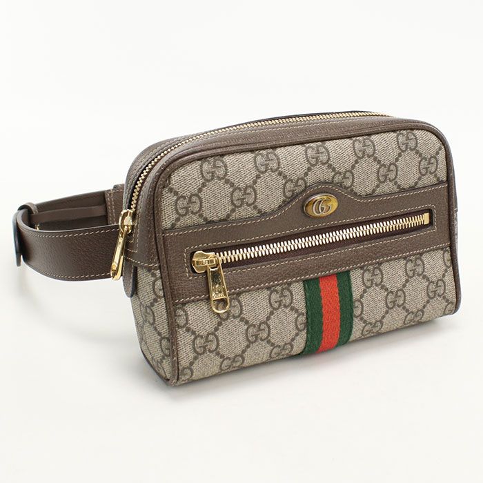 GUCCI グッチ ベルトバッグ オフィディア 517076 ボディバッグ GGスプリーム/レザー【中古】 レディース