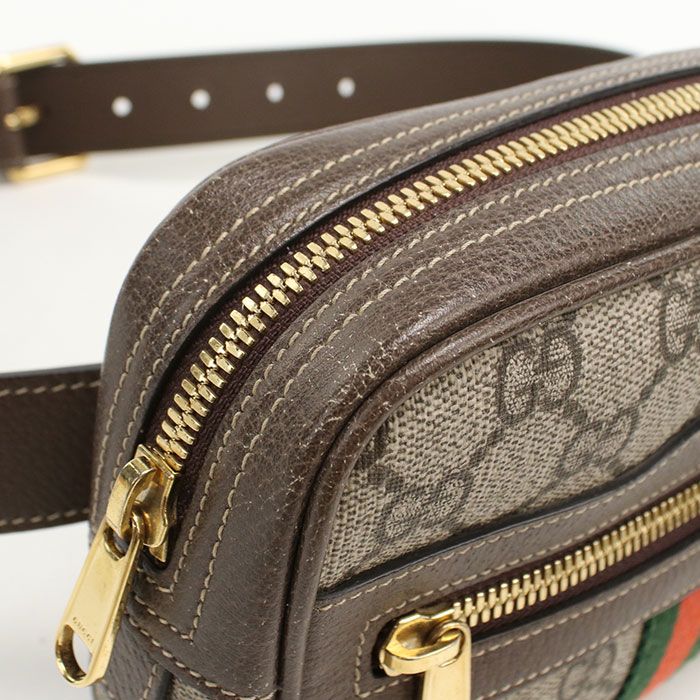 GUCCI グッチ ベルトバッグ オフィディア 517076 ボディバッグ GGスプリーム/レザー【中古】 レディース GUCCI グッチ ベルトバッグ オフィディア 517076 ボディバッグ GGスプリーム/レザー【中古】 レディース