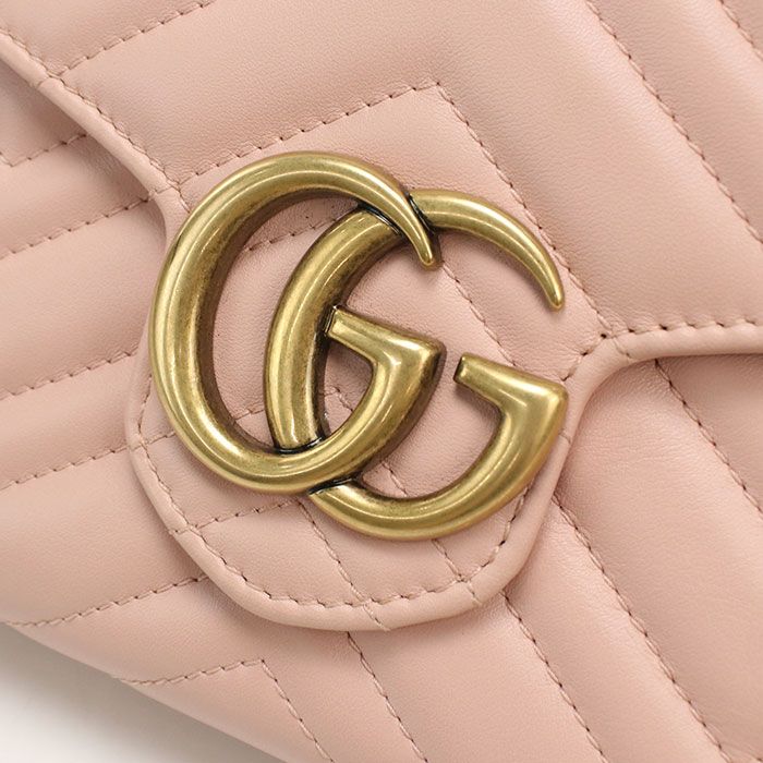 GUCCI グッチ GGマーモント 474575 チェーンウォレット/キルティングレザー【中古】 レディース GUCCI グッチ GGマーモント 474575 チェーンウォレット/キルティングレザー【中古】 レディース