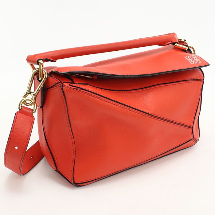 LOEWE ロエベ 2WAY パズル ハンドバッグ カーフ【中古】 レディース