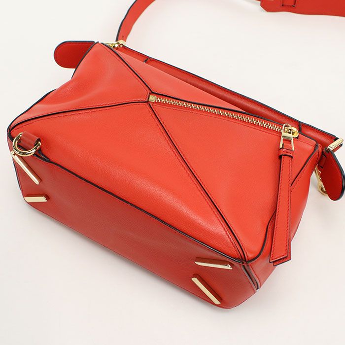 LOEWE ロエベ 2WAY パズル ハンドバッグ カーフ【中古】 レディース