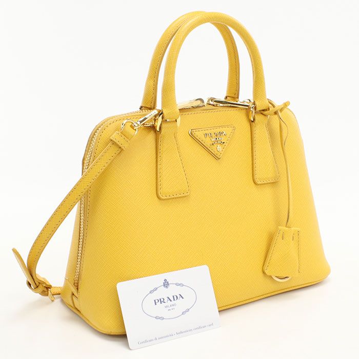 PRADA プラダ ミニ バッグ サフィアーノレザー BL0838 ハンドバッグ レザー【中古】 レディース