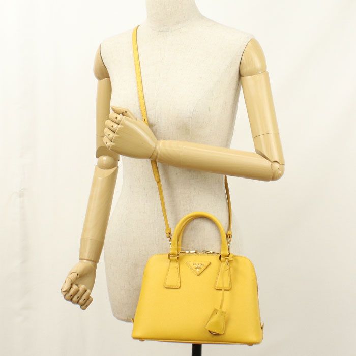PRADA プラダ ミニ バッグ サフィアーノレザー BL0838 ハンドバッグ レザー【中古】 レディース