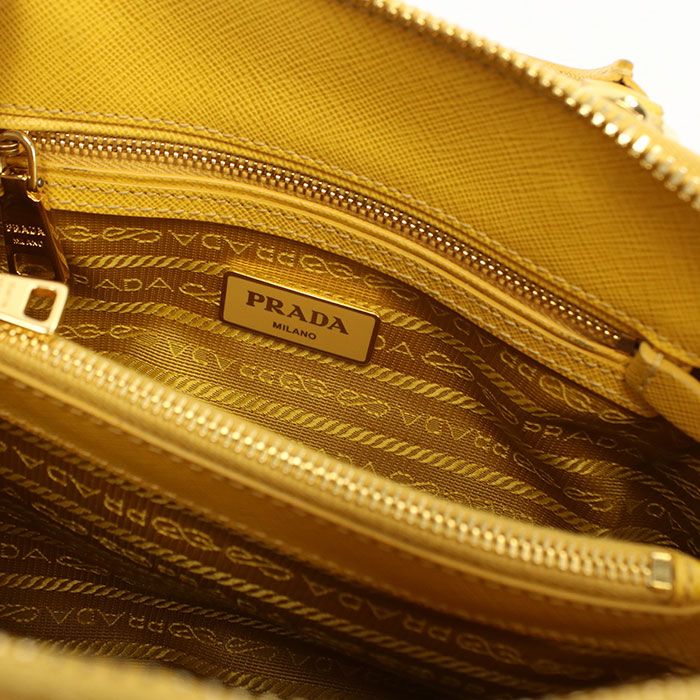 PRADA プラダ ミニ バッグ サフィアーノレザー BL0838 ハンドバッグ レザー【中古】 レディース