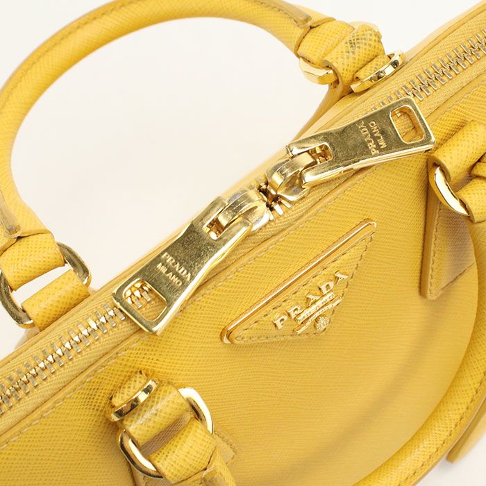 PRADA プラダ ミニ バッグ サフィアーノレザー BL0838 ハンドバッグ レザー【中古】 レディース