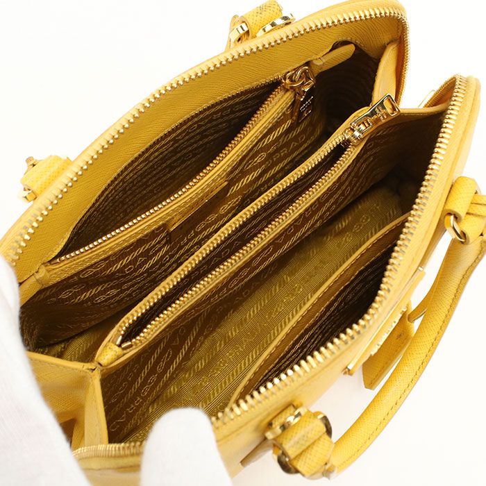 PRADA プラダ ミニ バッグ サフィアーノレザー BL0838 ハンドバッグ レザー【中古】 レディース