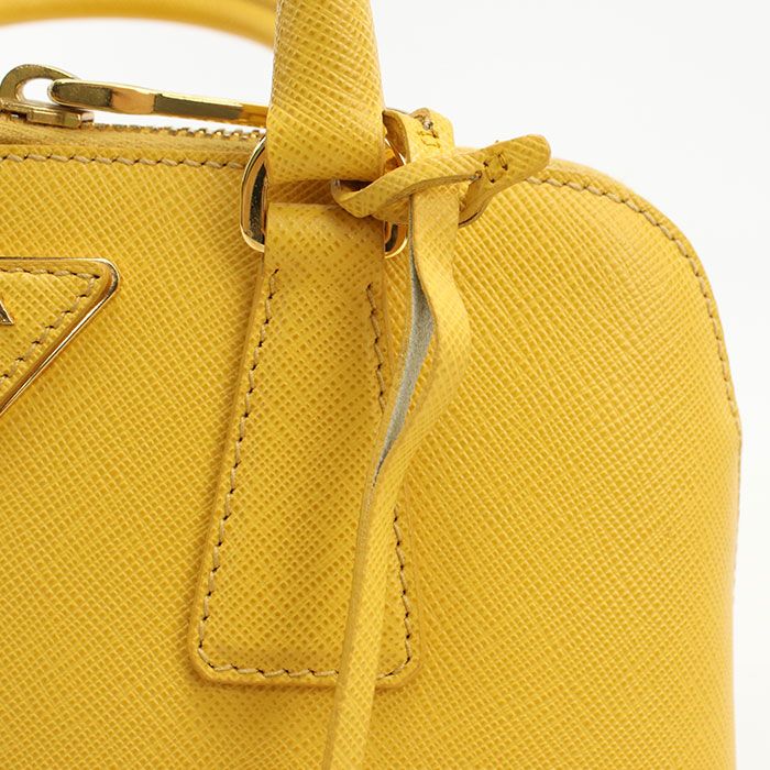 PRADA プラダ ミニ バッグ サフィアーノレザー BL0838 ハンドバッグ レザー【中古】 レディース