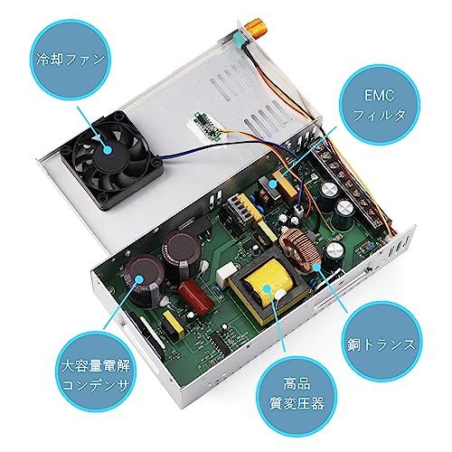 DROK スイッチング電源 AC 110/220V→DC 0-48V 5A 240W 電圧調整可能 安定化でんげん 直流デンゲン変換器 過負荷電圧遮断 放熱ファン付き コンバーターwb 88c11e3a DROK スイッチング電源 AC 110/220V→DC 0-48V 5A 240W 電圧調整可能 安定化でんげん 直流デンゲン変換器 過負荷電圧遮断 放熱ファン付き コンバーターwb 88c11e3a