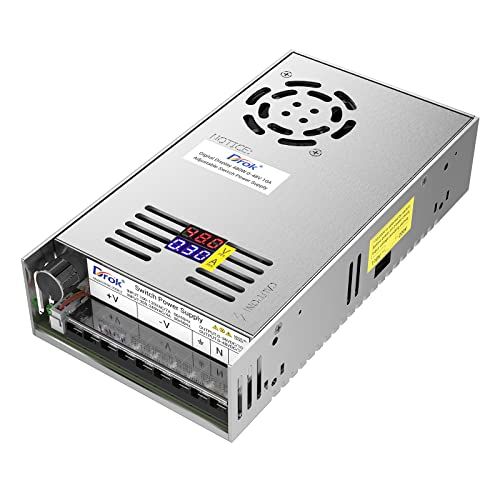 DROK スイッチング電源 AC 110/220V→DC 0-48V 10A 480W 電圧調整可能 安定化 直流電源変換器 過負荷電圧遮断 放熱ファン付き コンバーターwb 6d817057 DROK スイッチング電源 AC 110/220V→DC 0-48V 10A 480W 電圧調整可能 安定化 直流電源変換器 過負荷電圧遮断 放熱ファン付き コンバーターwb 6d817057