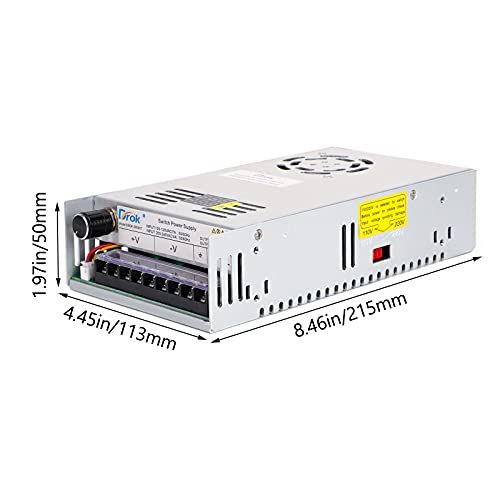 DROK スイッチング電源 AC 110/220V→DC 0-48V 10A 480W 電圧調整可能 安定化 直流電源変換器 過負荷電圧遮断 放熱ファン付き コンバーターwb 6d817057 DROK スイッチング電源 AC 110/220V→DC 0-48V 10A 480W 電圧調整可能 安定化 直流電源変換器 過負荷電圧遮断 放熱ファン付き コンバーターwb 6d817057
