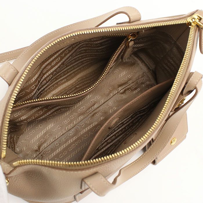 PRADA プラダ 2WAY 1BA068 ハンドバッグ レザー【中古】 レディース