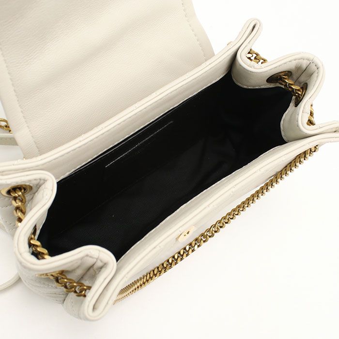 SAINT LAURENT サンローラン ノリータ ミニ YSLモノグラム 672738 ショルダーバッグ/キルティングレザー【中古】 レディース SAINT LAURENT サンローラン ノリータ ミニ YSLモノグラム 672738 ショルダーバッグ/キルティングレザー【中古】 レディース