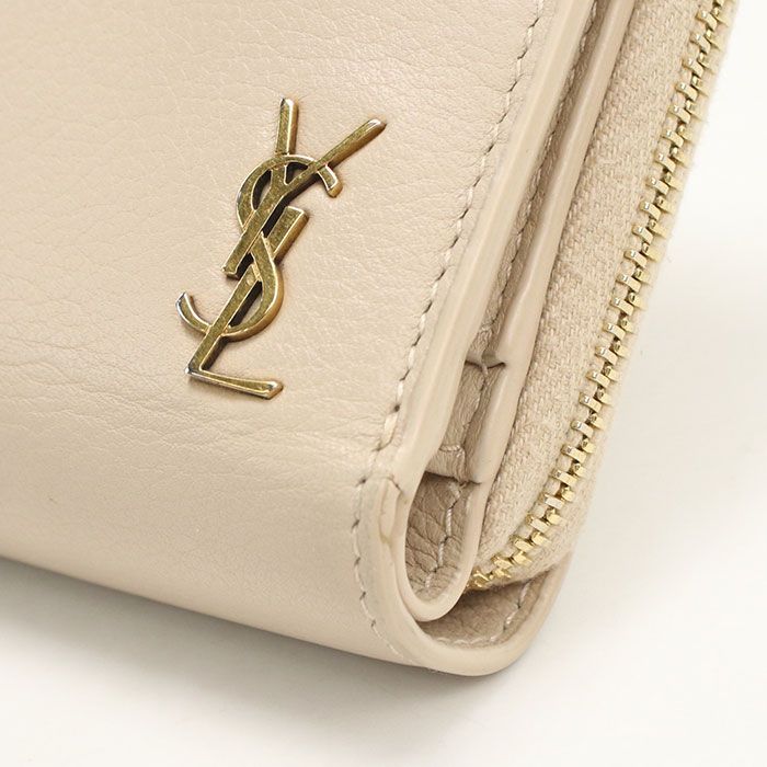 SAINT LAURENT サンローラン 635263 二つ折り財布 カーフ【中古】 レディース SAINT LAURENT サンローラン 635263 二つ折り財布 カーフ【中古】 レディース