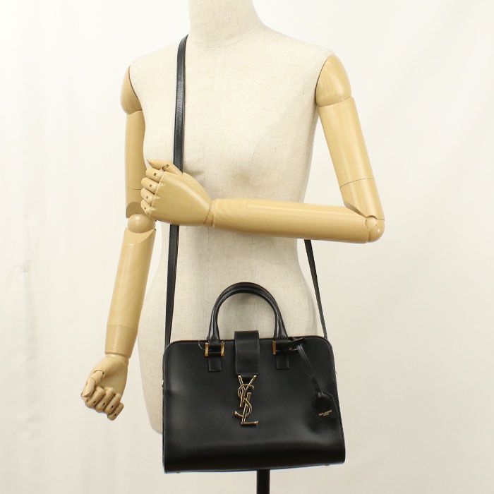 SAINT LAURENT サンローラン 2WAY ベイビーカバス 568853 ハンドバッグ カーフ【中古】 レディース SAINT LAURENT サンローラン 2WAY ベイビーカバス 568853 ハンドバッグ カーフ【中古】 レディース