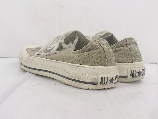 ◇ converse ALL STAR STITCHING OX 31304340 定番 人気 スニーカー シューズ サイズ24.0cm カーキ ベージュ レディース P 【1307250008602】